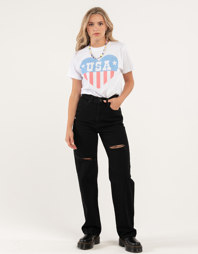 USA Heart Flag Unisex Tee image number 4