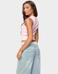 EDIKTED Basel Button Up Tank Top image number 3