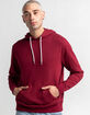 RSQ Mens Burgundy Pullover Hoodie image number 1