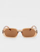 RSQ Translucent Rectangle Sunglasses image number 2