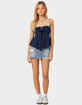 EDIKTED Tadria Drawstring Baby Doll Top image number 4