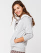 SKY AND SPARROW Zip Up Cozy Heather Gray Womens Hoodie image number 2