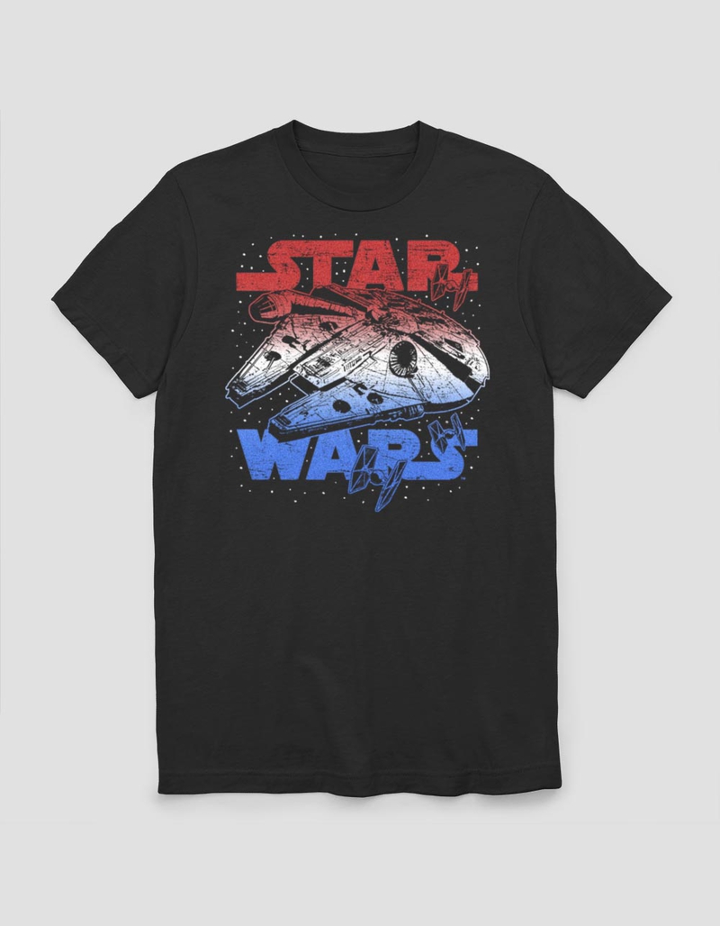 STAR WARS Star Spangled Falcon Unisex Tee image number 0