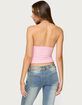 EDIKTED Lital Backless Cut Out Textured Top image number 2