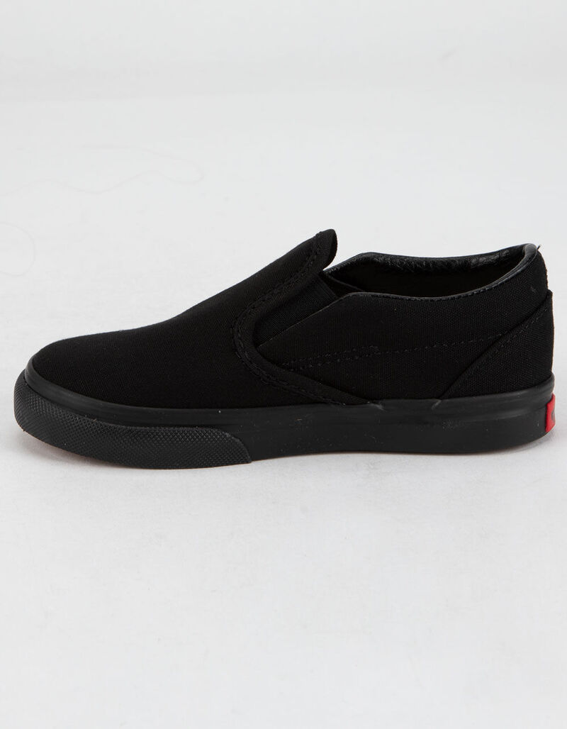 VANS Toddler Classic Slip-On Black Shoes - BLKBL - 381324178