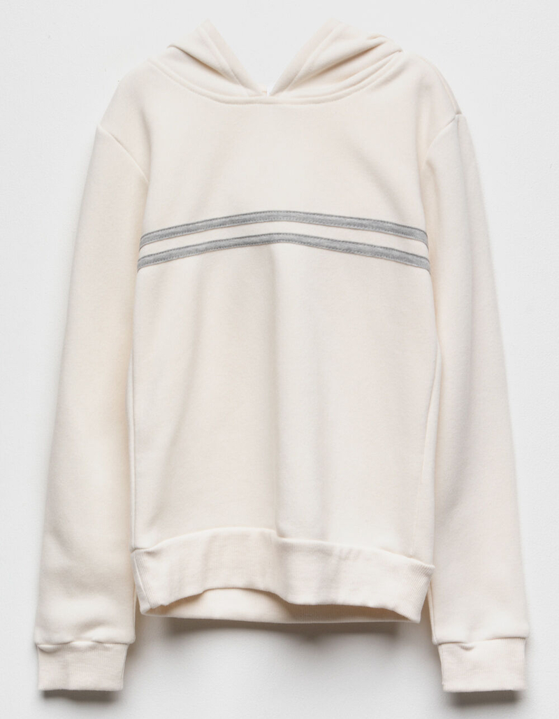 FULL TILT Chest Stripe Cream Girls Hoodie image number 0