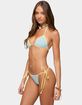 EDIKTED Ilona Reversible Striped Triangle Bikini Top image number 2
