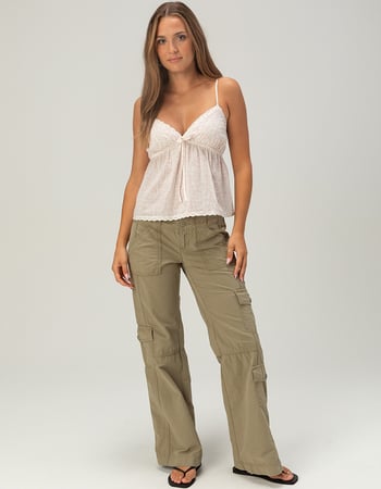 RSQ Womens Low Rise Baggy Cargo Pants Primary Image