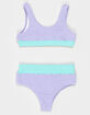 SEAESTA SURF Textured Girls Bralette Bikini Set image number 1