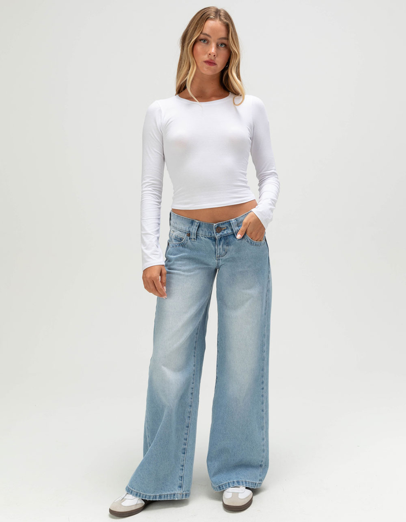 TILLYS Womens Long Sleeve Baby Tee image number 1