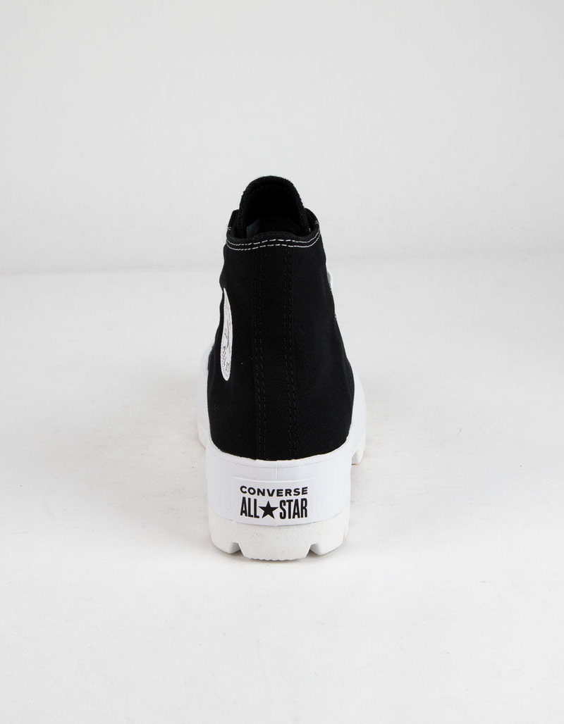 CONVERSE Chuck Taylor All Star Lugged Black and White Womens High Tops image number 3