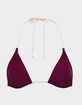 VYB SWIM Blocked Bordeaux Jolie Triangle Bikini Top image number 1