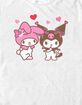 KUROMI My Melody & Kuromi Hearts Unisex Tee image number 2