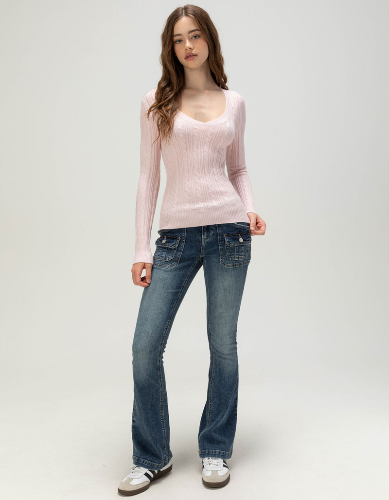 RSQ Womens V-Neck Sweater image number 2