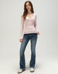 RSQ Womens V-Neck Sweater image number 3