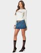 EDIKTED Chiara Denim Micro Skirt image number 4