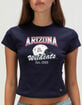 HYPE AND VICE University of Arizona Womens Baby Tee image number 2