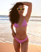 RSQ Ruffle Cheekier High Leg Bikini Bottoms image number 1