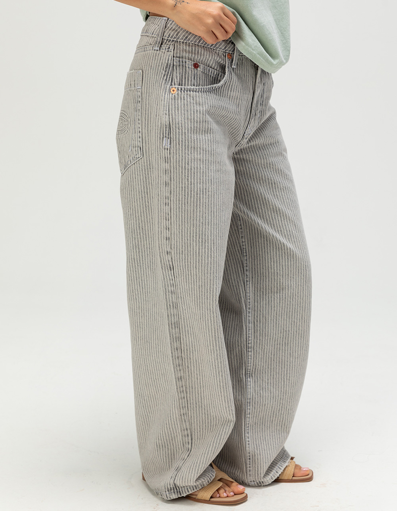 BDG Urban Outfitters Jaya Ticking Stripe Womens Low Rise Wide Leg Jeans image number 2
