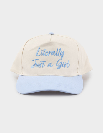 Literally Just A Girl Snapback Hat Alternative Image