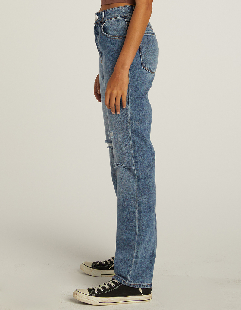 RSQ Womens High Rise Straight Leg Jeans image number 2