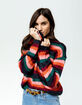 FULL TILT Stripe Womens Boyfriend Sweater image number 1