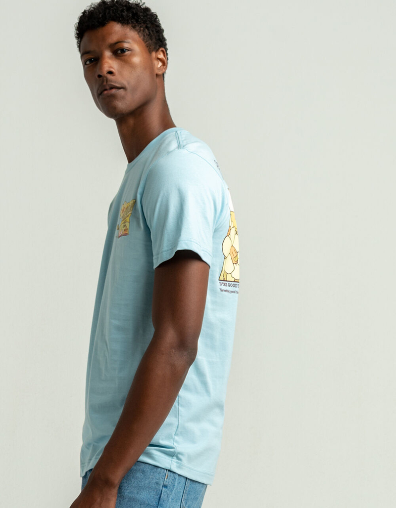 FLIM FLAM Flamingo Sunflower Mens T-Shirt image number 3