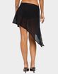 EDIKTED Irenah Asymmetric Sheer Chiffon Midi Skirt image number 3