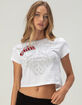 SKIN INDUSTRIES Winged Womens Crop Baby Tee image number 1
