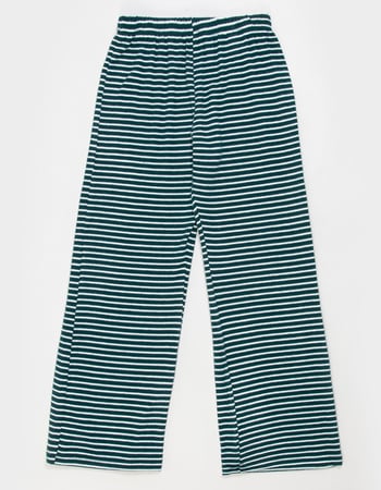 FULL TILT Cozy Stripe Girls Wide Leg Pants FULL TILT Cozy Stripe Girls Wide Leg Pants Primary Image