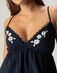 MADDEN GIRL Puff Print Womens Babydoll Top image number 2