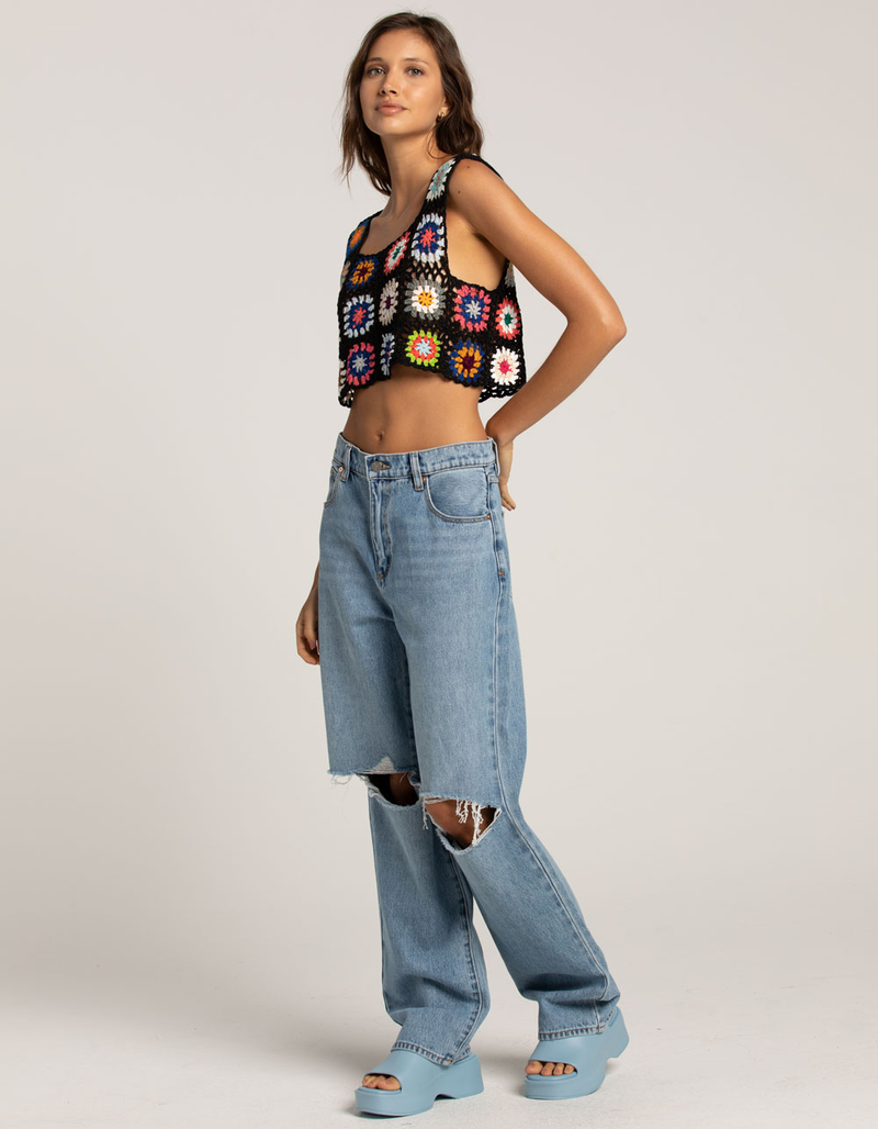 LE LIS Granny Square Womens Crochet Tank Top image number 4