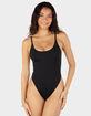 HURLEY Solid Moderate Womens One Piece Swimsuit image number 1