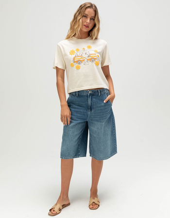 RIOT SOCIETY x Peanuts Van Snoopy Womens Crop Tee Alternative Image