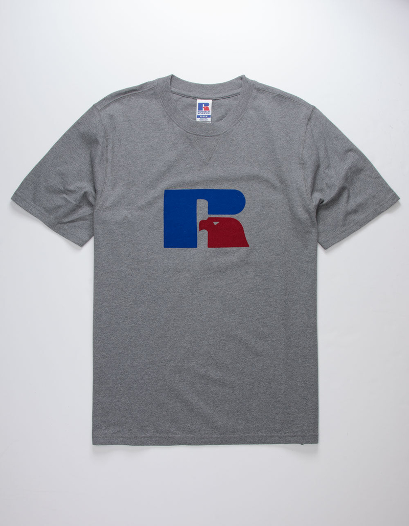 RUSSELL ATHLETIC Jerry Flock Heather Gray Mens T-Shirt image number 0