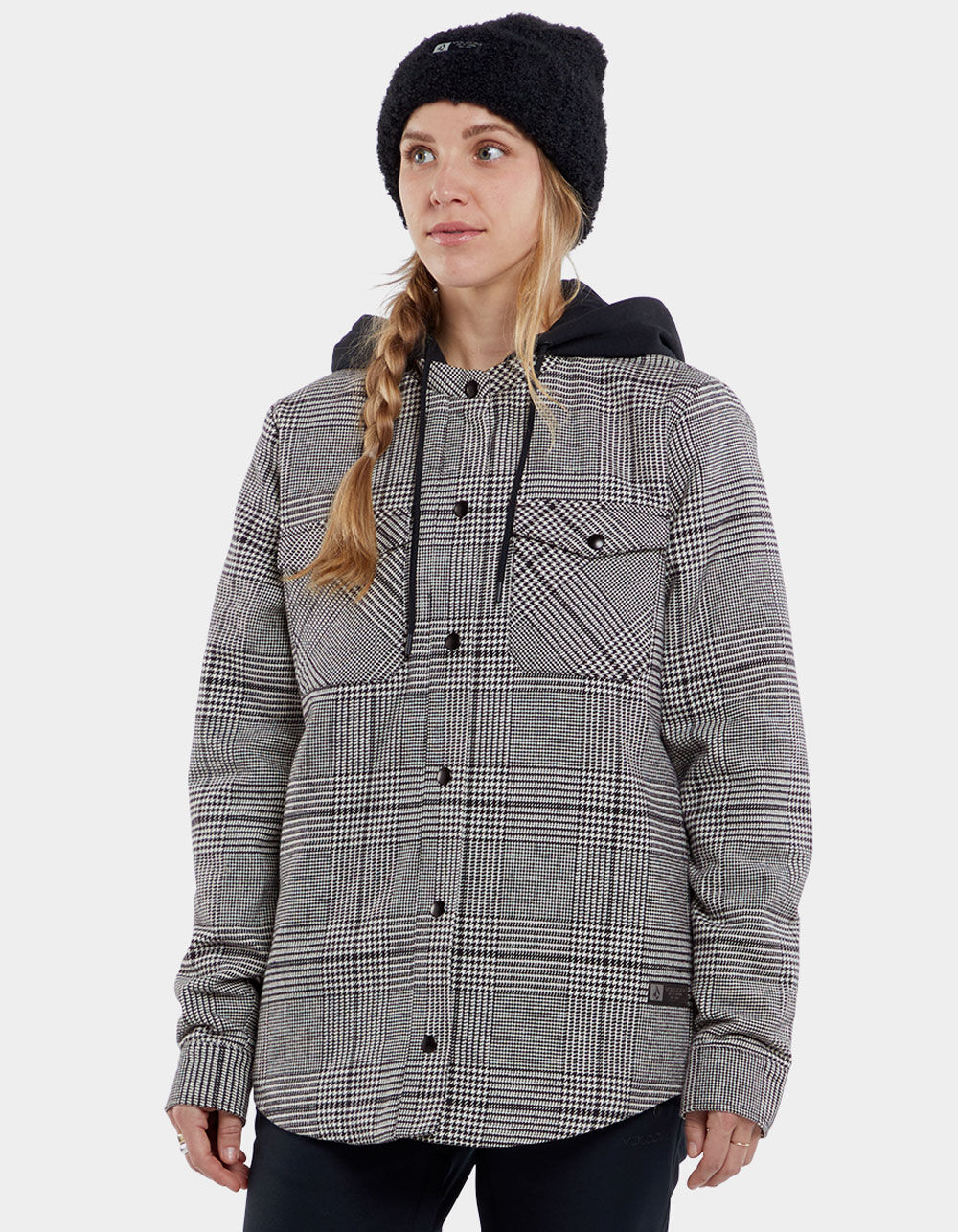 VOLCOM Womens Insulated Riding Flannel - Gray/Multi | Tillys