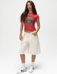 AFFLICTION Ginger Womens Mesh Raglan Tee image number 2