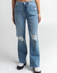 REWASH Super High Rise Wide Leg Womens Jeans image number 2