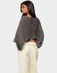 EDIKTED Laline Oversized Knit Crop Top image number 3