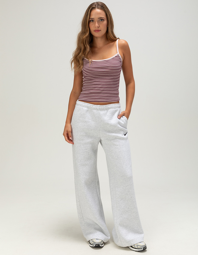 NIKE Studio Fleece Womens Mid Rise Wide Leg Pants image number 0