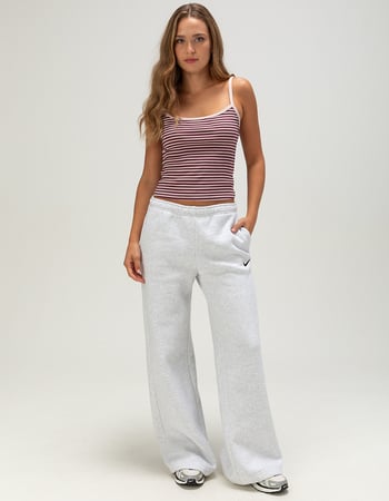 NIKE Studio Fleece Womens Mid Rise Wide Leg Pants Primary Image