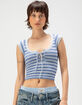 BDG Urban Outfitters Knockout Womens Lace Up Crop Top image number 6