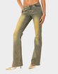 EDIKTED Maris Low Rise Washed Flared Jeans image number 2