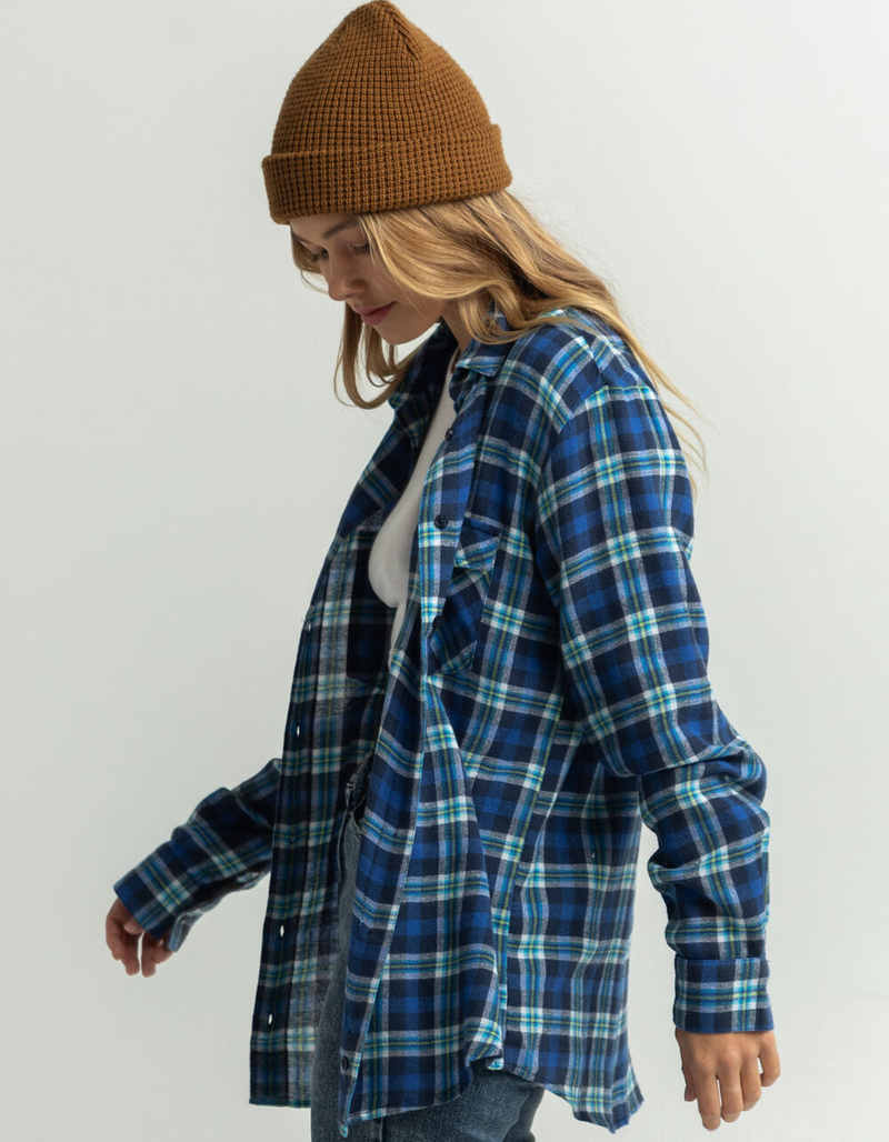 RSQ Womens Plaid Oversized Flannel image number 1