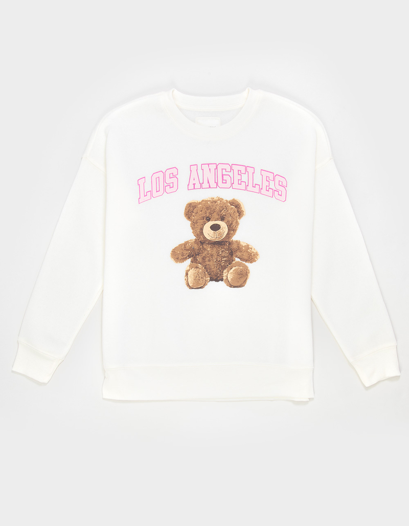 NO COMMENT LA Bear Girls Crewneck Sweatshirt image number 0