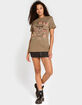 FULL TILT Butterfly Grid Womens Oversized Tee image number 4