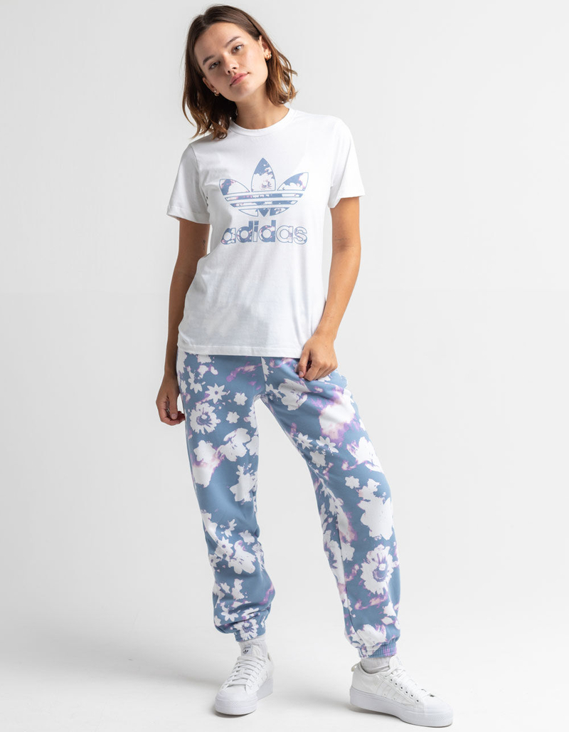 ADIDAS Acid Floral Trefoil Womens Tee image number 3