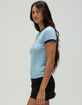 TILLYS Womens Ringer Tee image number 3