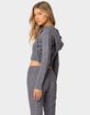EDIKTED Ray Cable Knit Hooded Cardigan image number 4