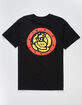 OBEY Star Rose Mens Black T-Shirt image number 2